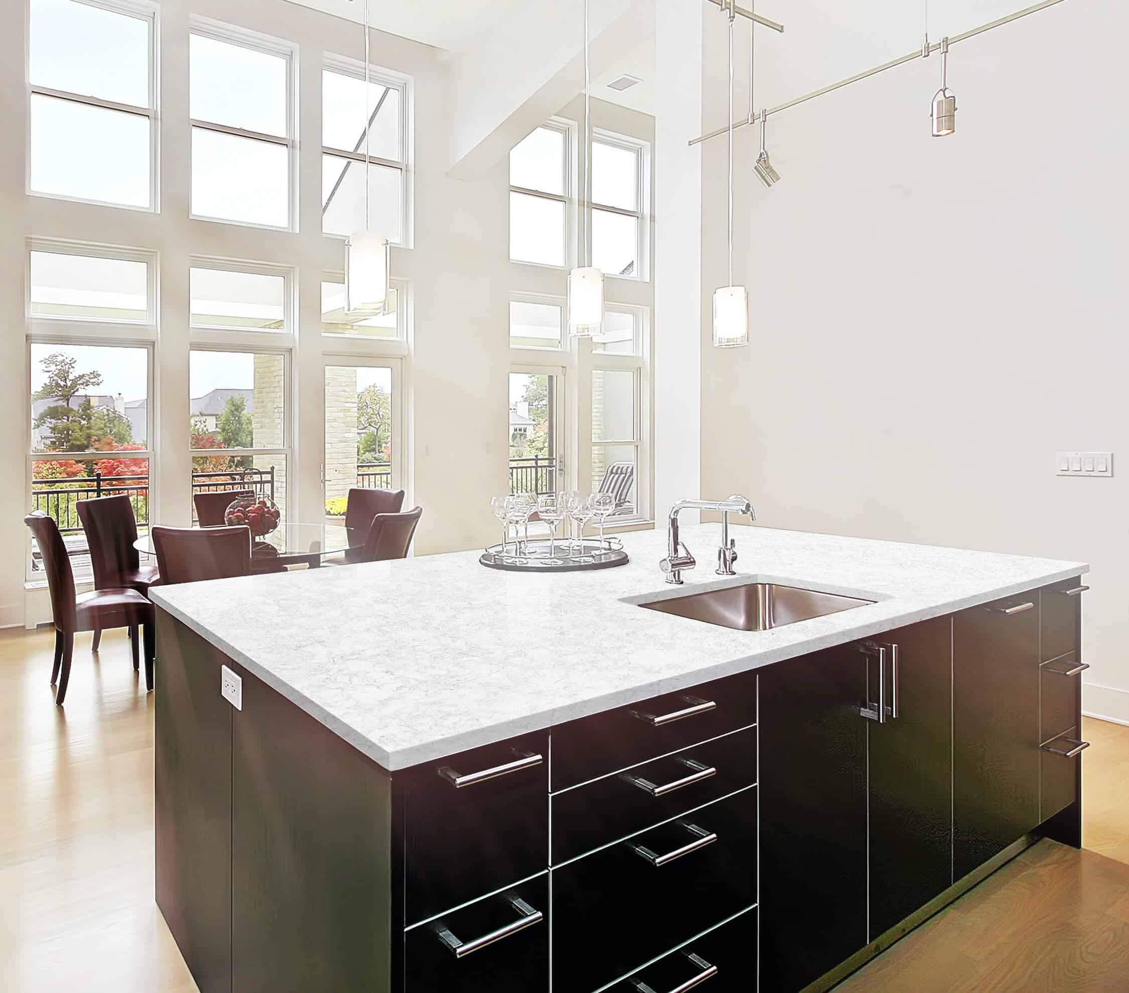 Durable, beautiful quartz countertops.